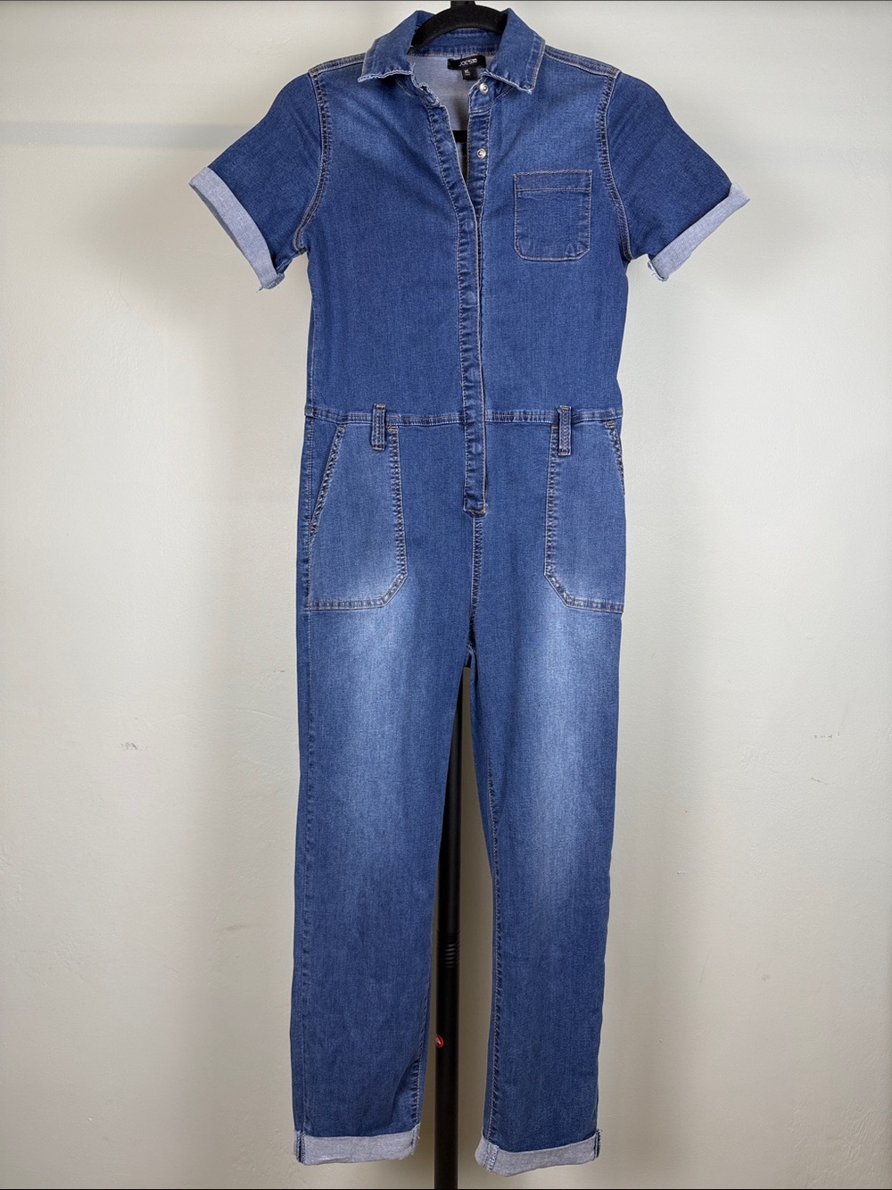 Joe's Jeans Button Front Denim Utility Boiler Suit Jumpsuit XL